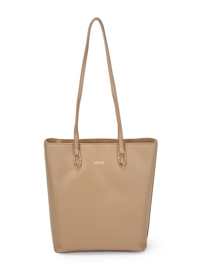 Mochi Women's Beige Terrena Tote Handbag(66-729) - Image 1